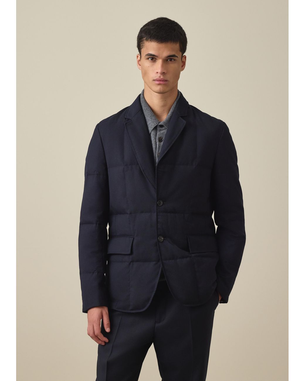 Paul Smith Blue Quilted A Suit To Travel In' Blazer for men