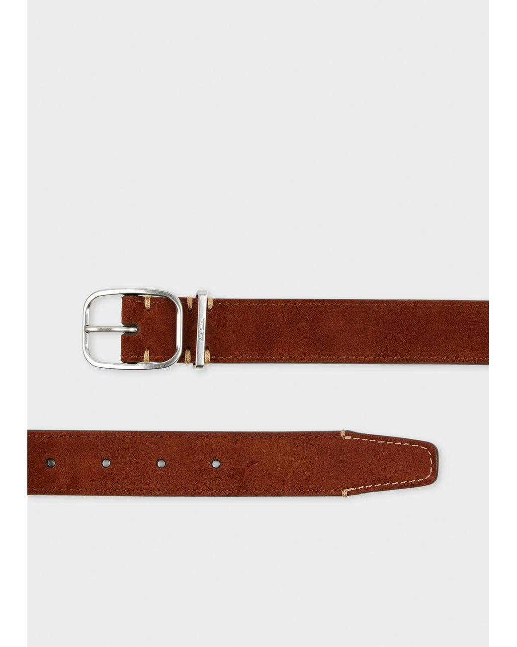 Paul Smith Brown Suede Belt for men