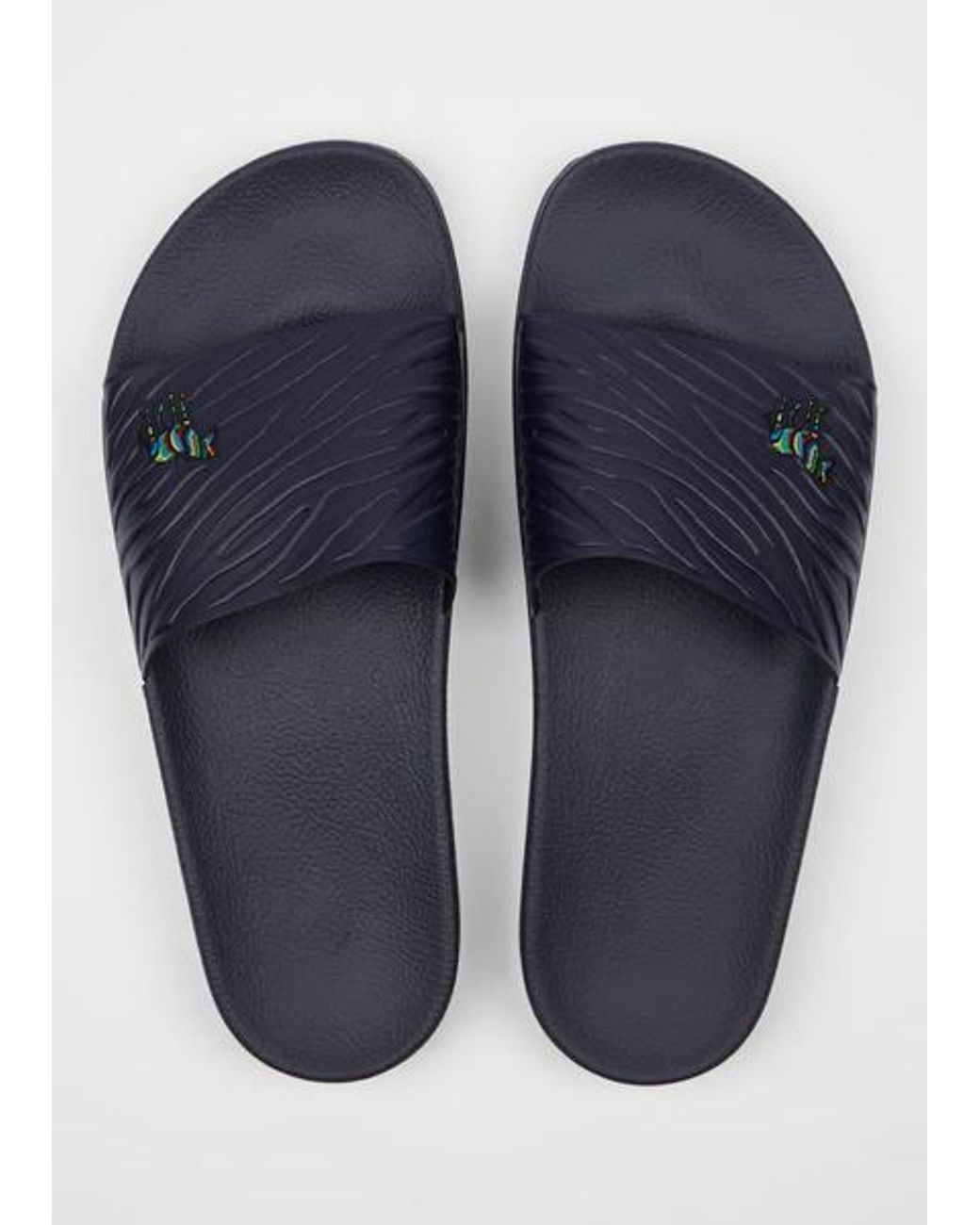 Paul Smith Blue Zebra 'Zed' Slides for men