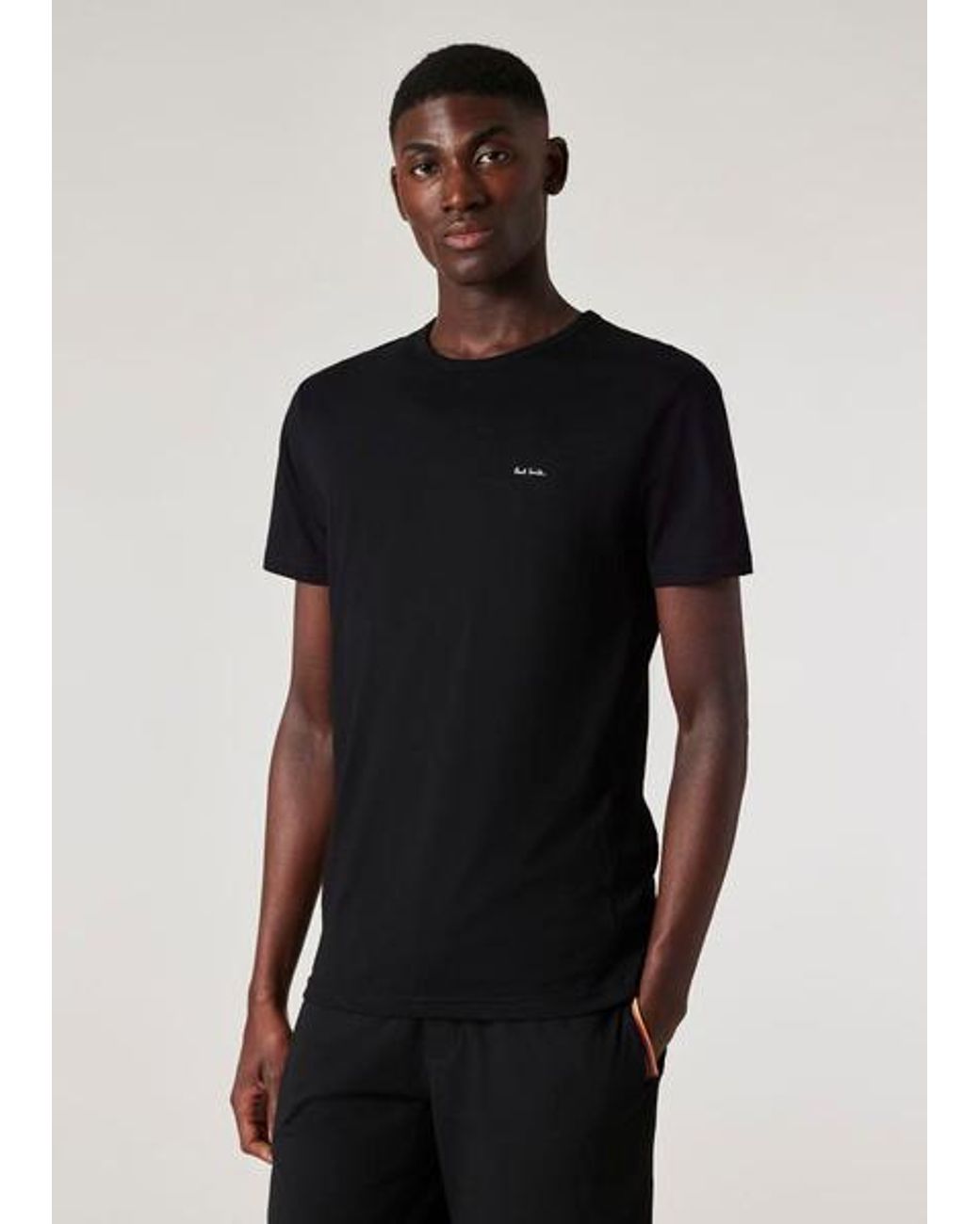 Paul Smith Blue Mixed Colour Organic Cotton Logo Lounge T-Shirts Three Pack for men