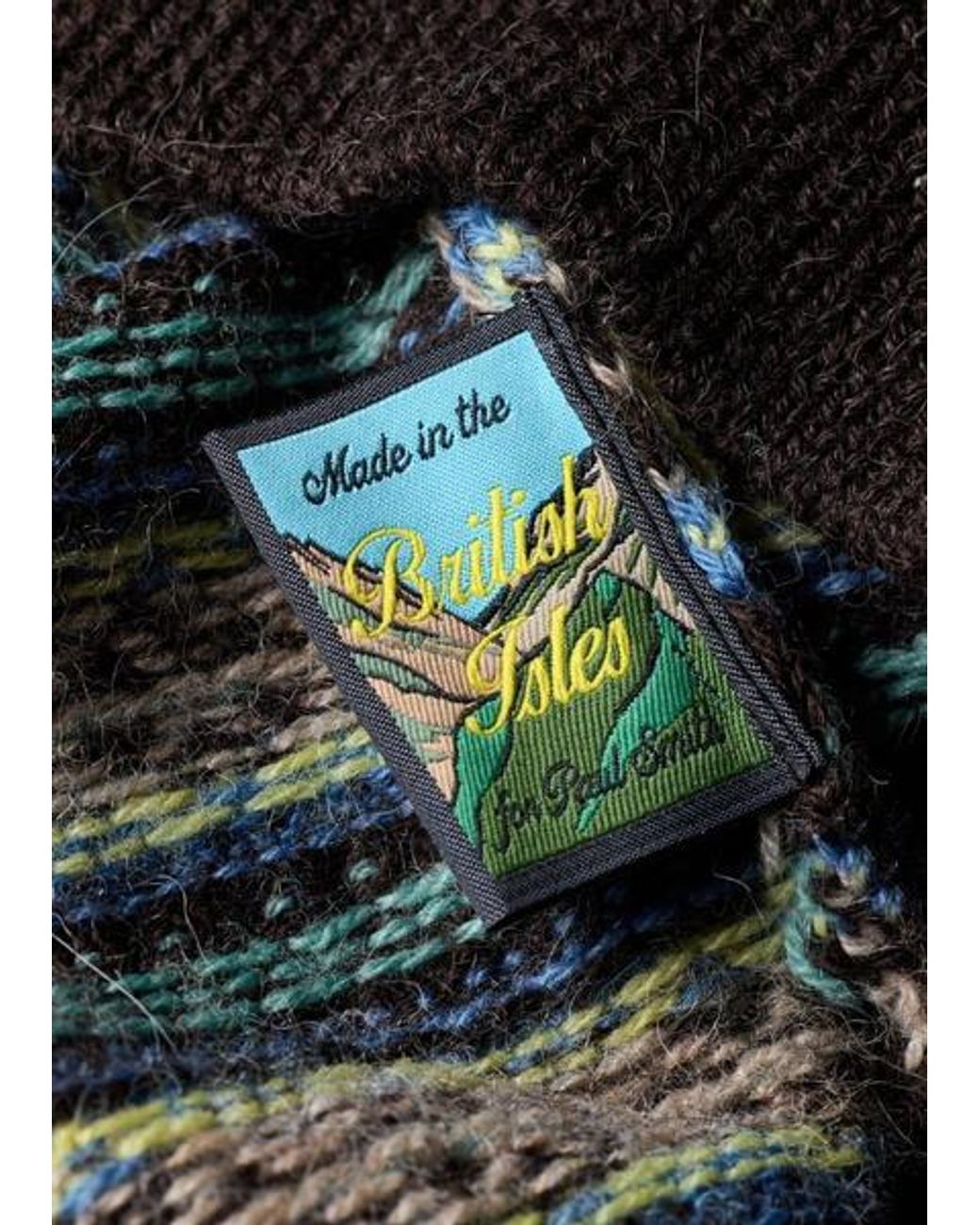 Paul Smith Blue Fair Isle Wool Sweater for men