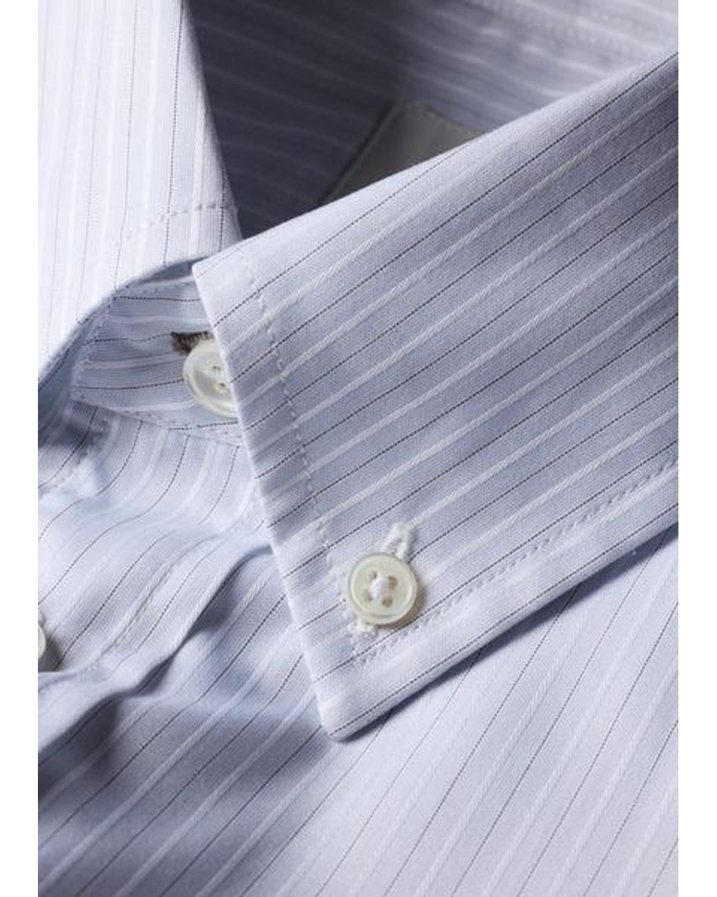 Paul Smith White Regular-Fit Stripe Button-Down Shirt for men