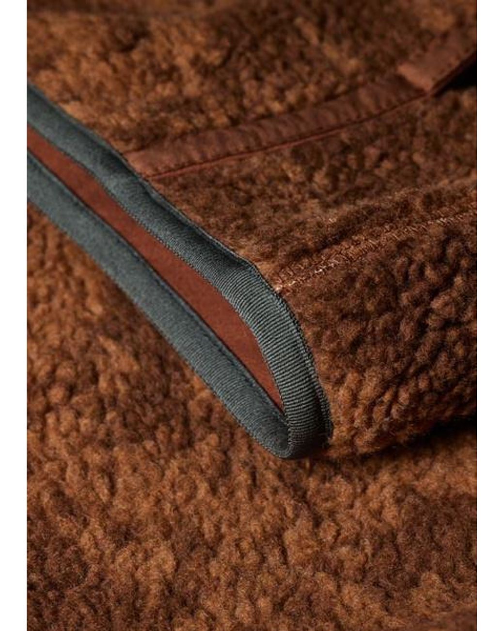 Paul Smith Brown Floral Fleece Jacket for men