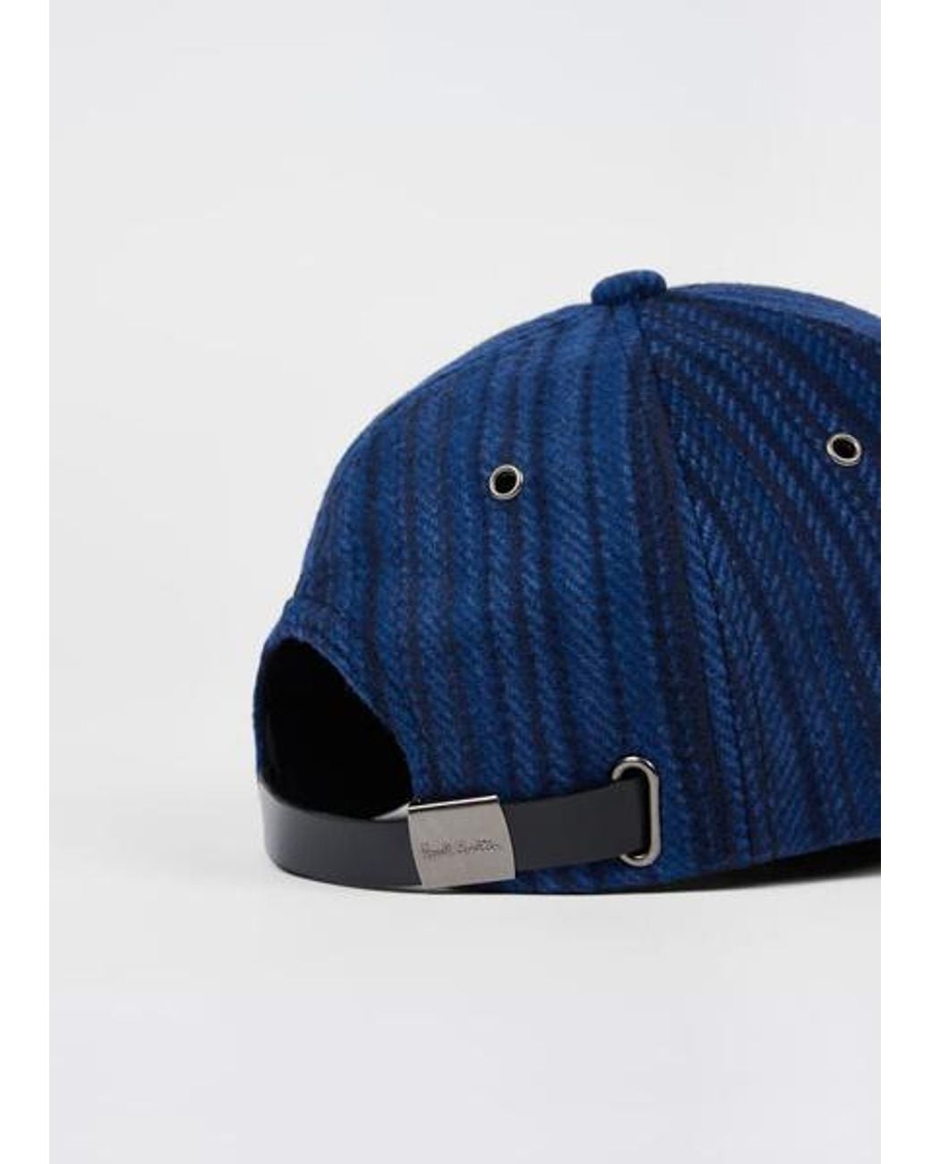 Paul Smith Blue 'Signature Stripe' Wool Cap for men