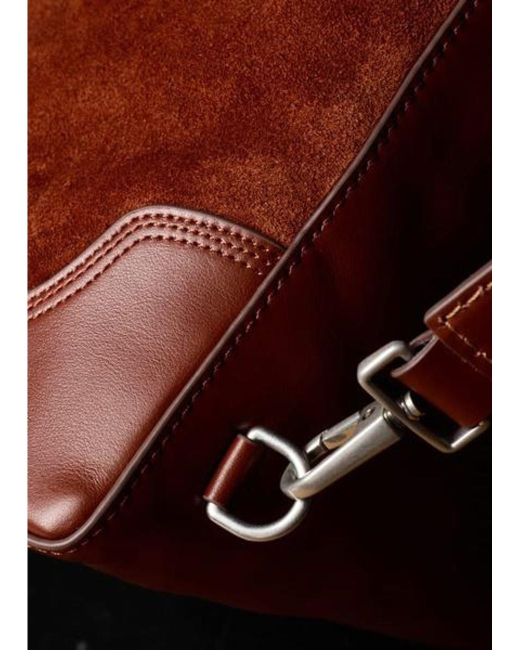 Paul Smith Red Suede Slingback Bag for men