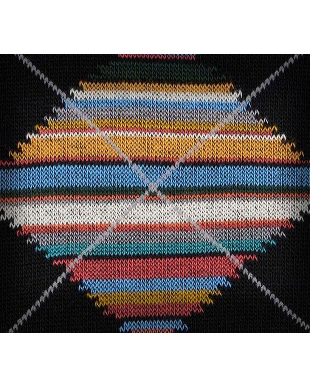 Paul Smith Black 'Signature Stripe' Argyle Socks for men