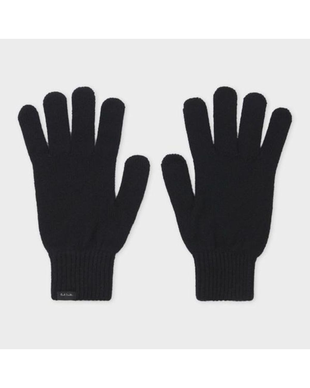 Paul Smith Black Cashmere-Blend Gloves for men