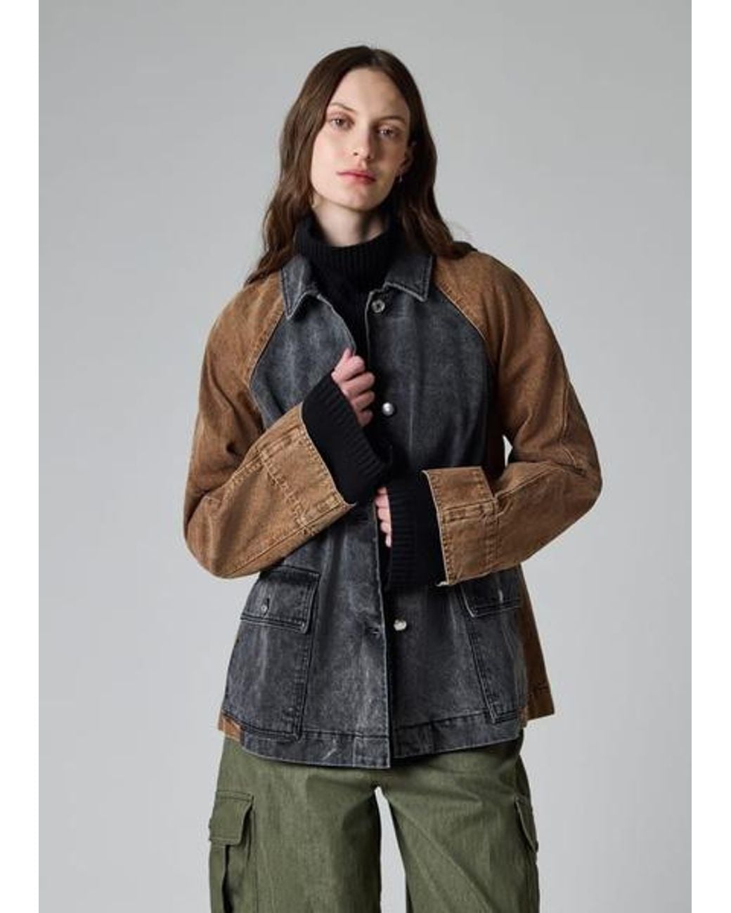 Paul Smith Gray Contrast Denim Jacket