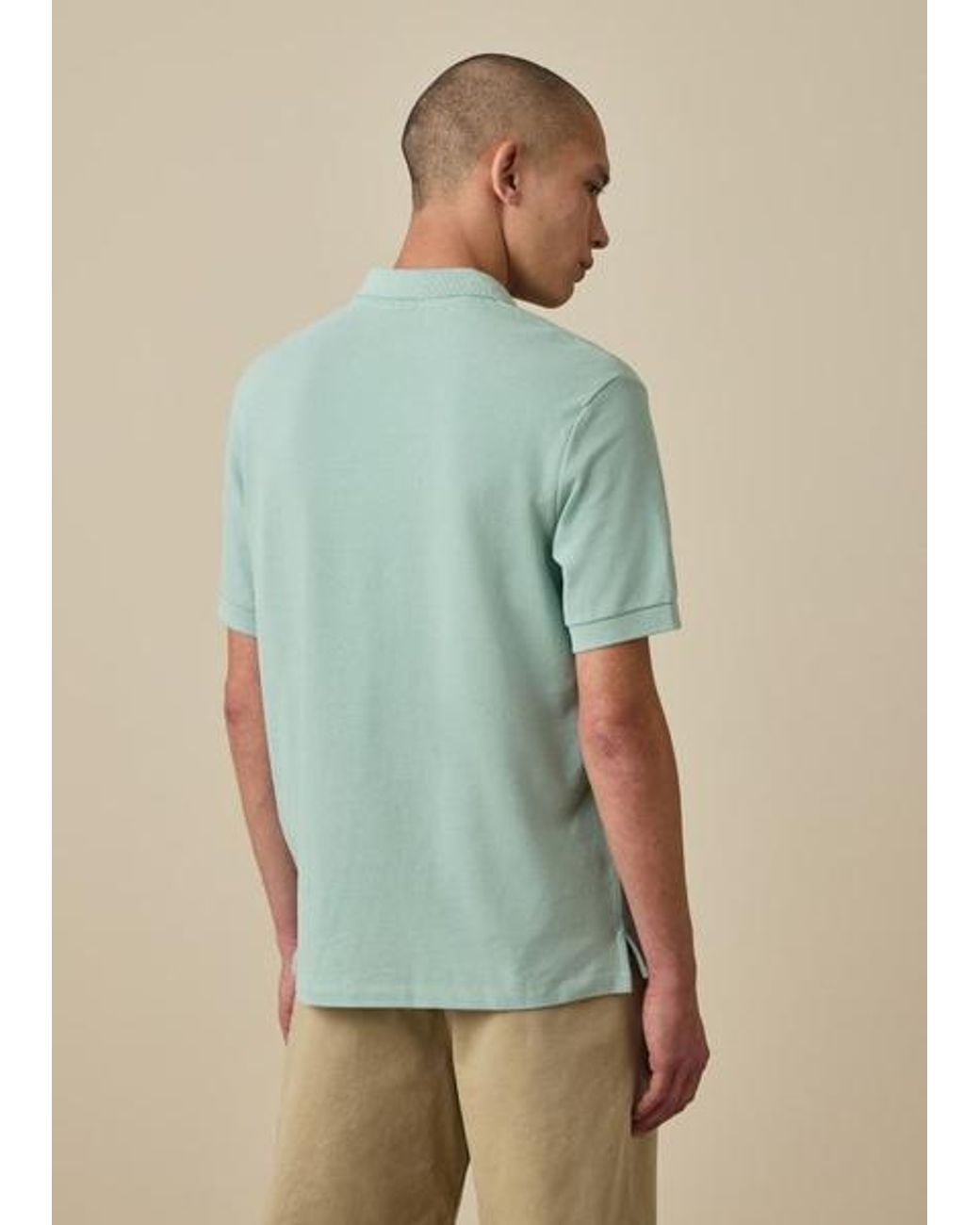 Paul Smith Green Mint Organic Cotton Zebra Polo Shirt for men