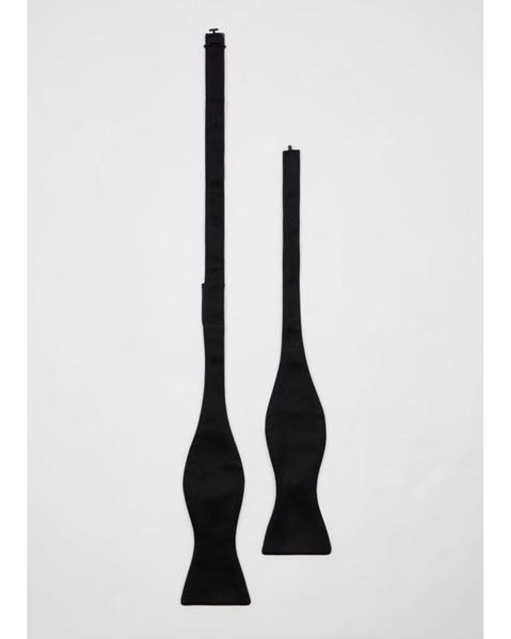 Paul Smith Black Plain Satin Bow Tie for men