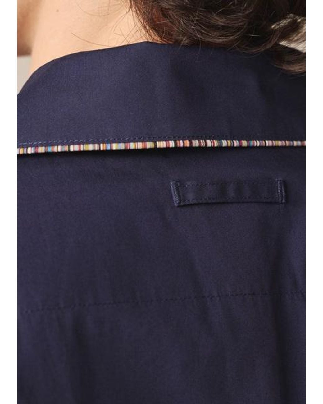 Paul Smith Blue Cotton 'Signature Stripe' Piping Pyjamas for men