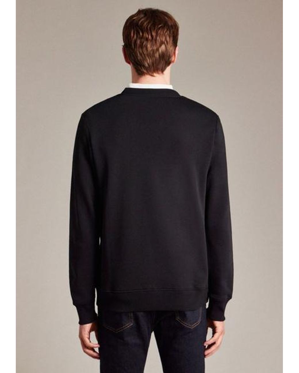 Paul Smith Blue Cotton Embroidered Zebra Logo Sweatshirt for men