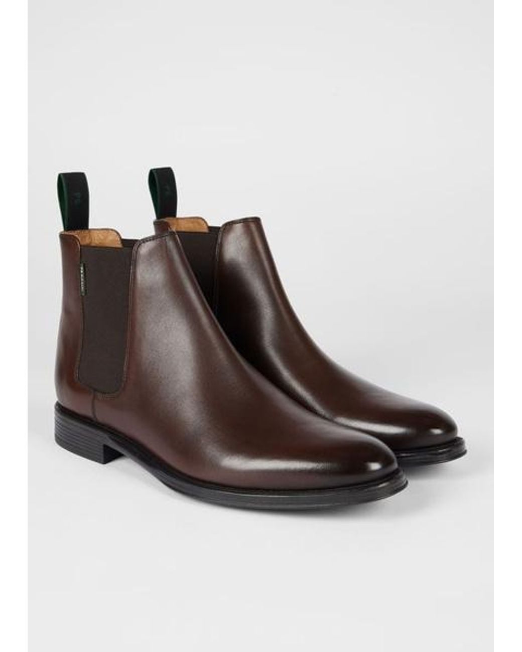 Paul Smith Brown Leather 'Augustus' Boots for men