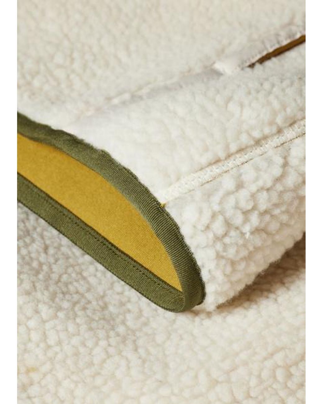 Paul Smith Natural Zip Sherpa Fleece Jacket for men