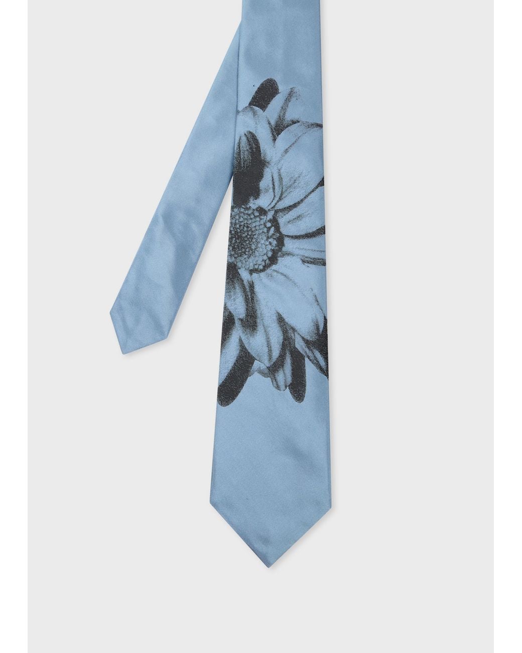 Paul Smith Blue 'Daisy Photo Floral' Silk Tie for men