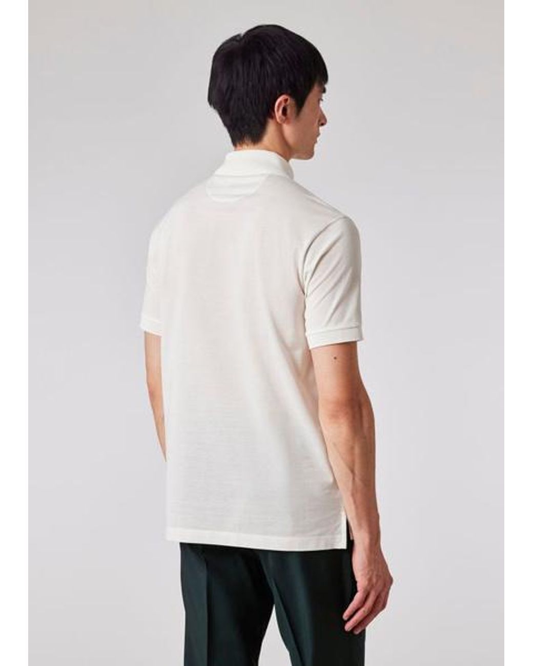 Paul Smith White Gents Polo Shirt for men