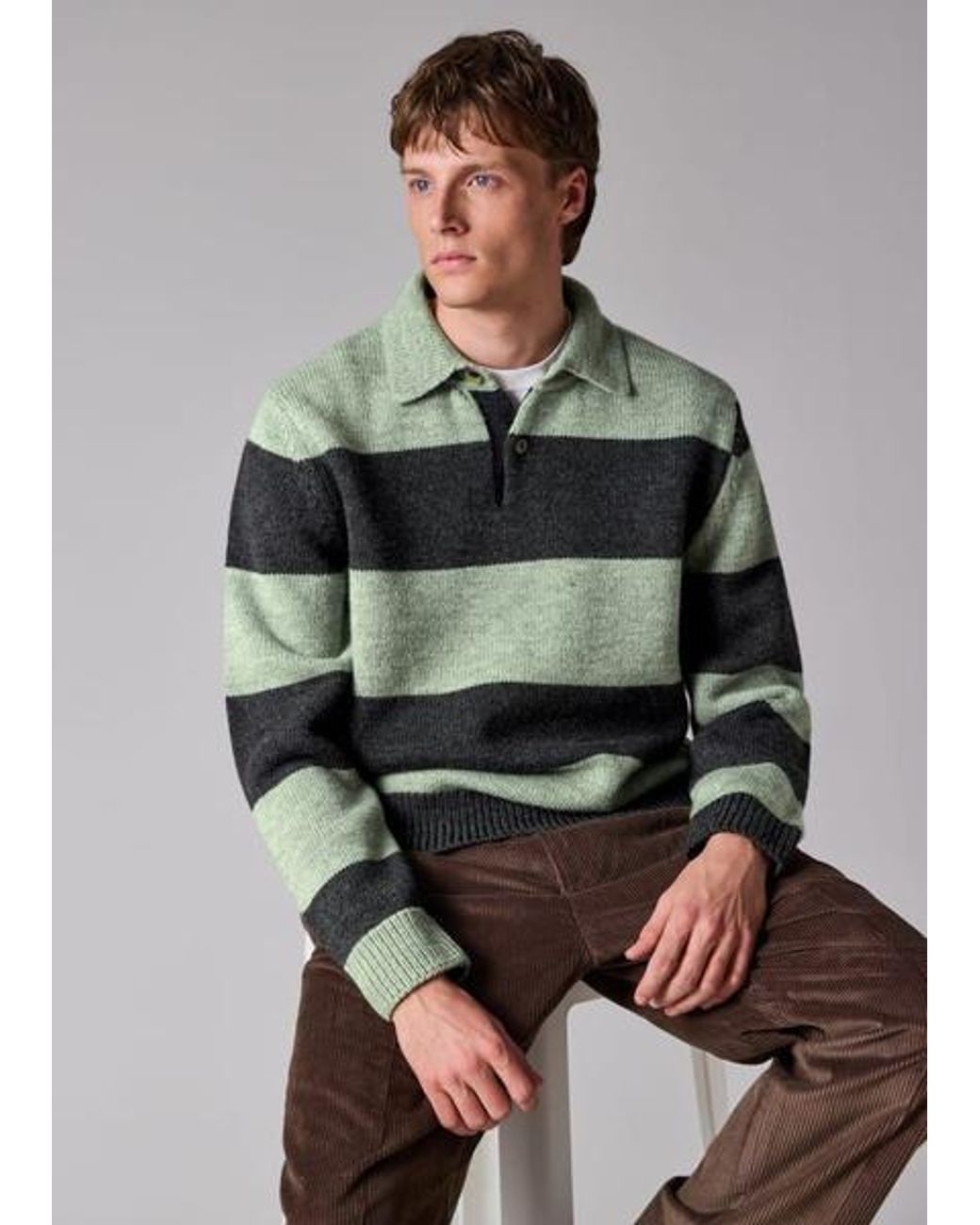 Paul Smith Green V-Neck Knitwear for men