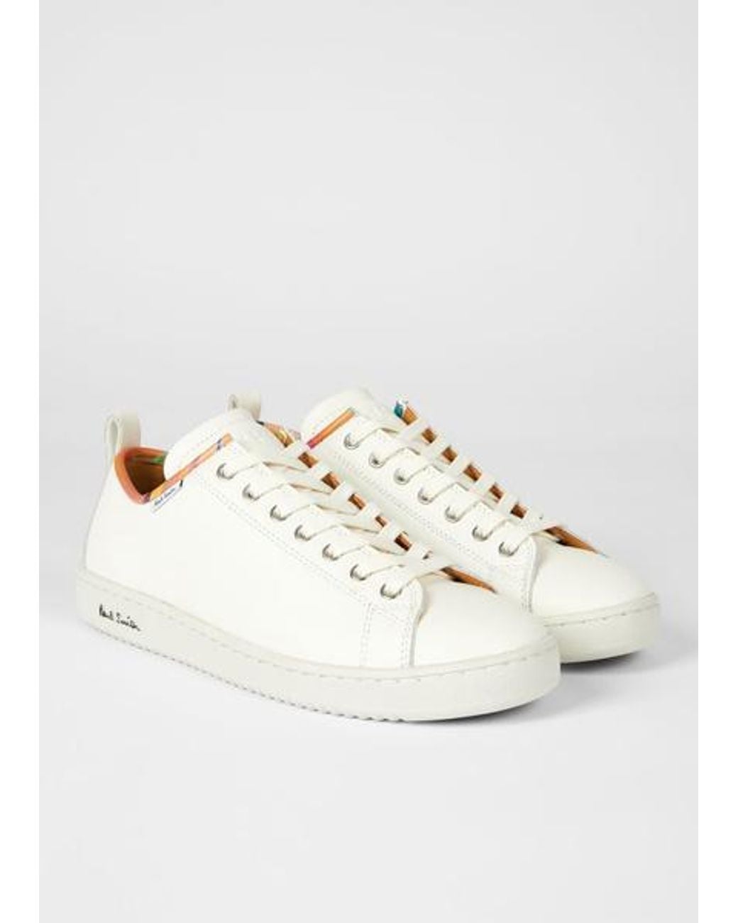 Paul Smith White 'Dusky Swirl' Trim 'Miyata' Trainers