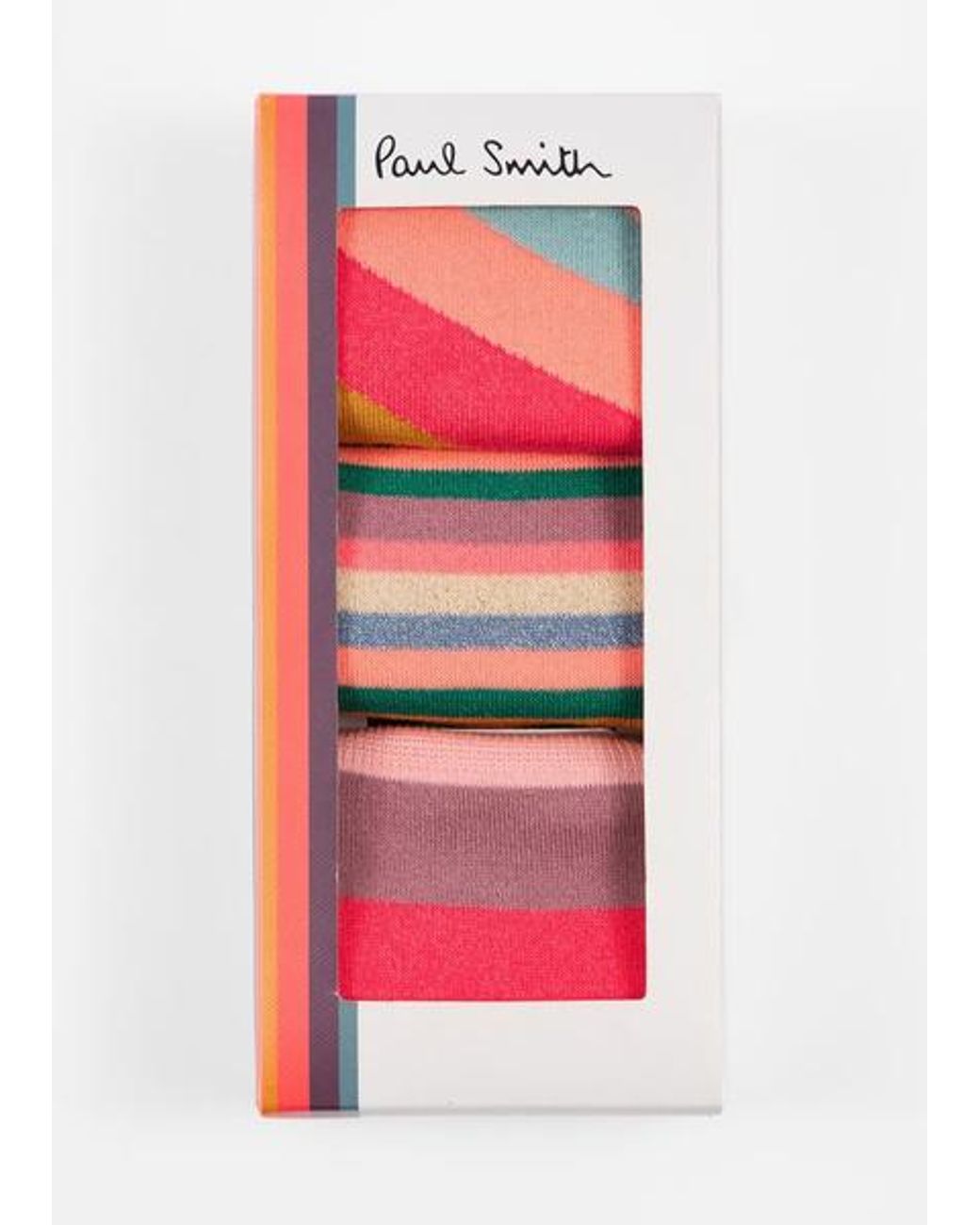 Paul Smith Pink 'Swirl' Socks Three Pack