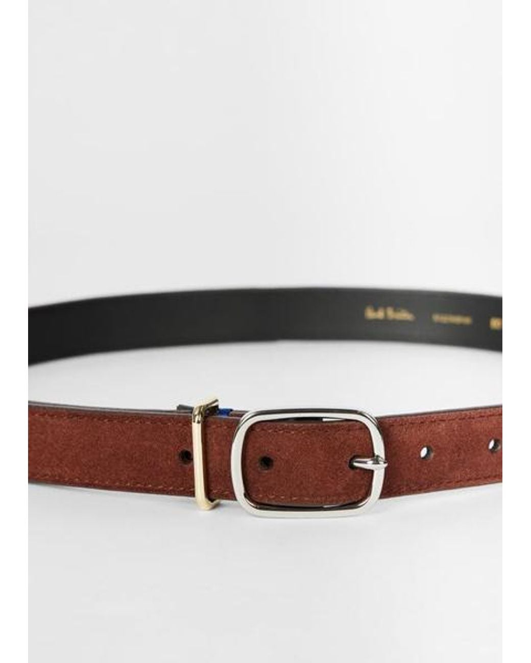 Paul Smith Brown Suede Belt