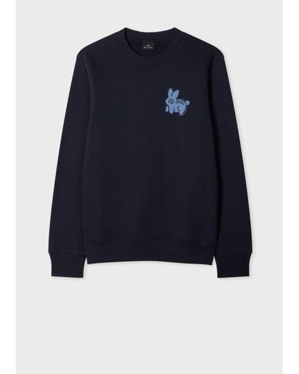Paul Smith Blue 'Never Assume Bunny' Print Sweatshirt for men