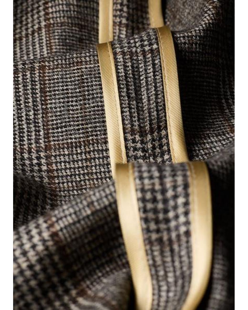 Paul Smith Gray Wool Houndstooth Check Buggy-Lined Blazer for men