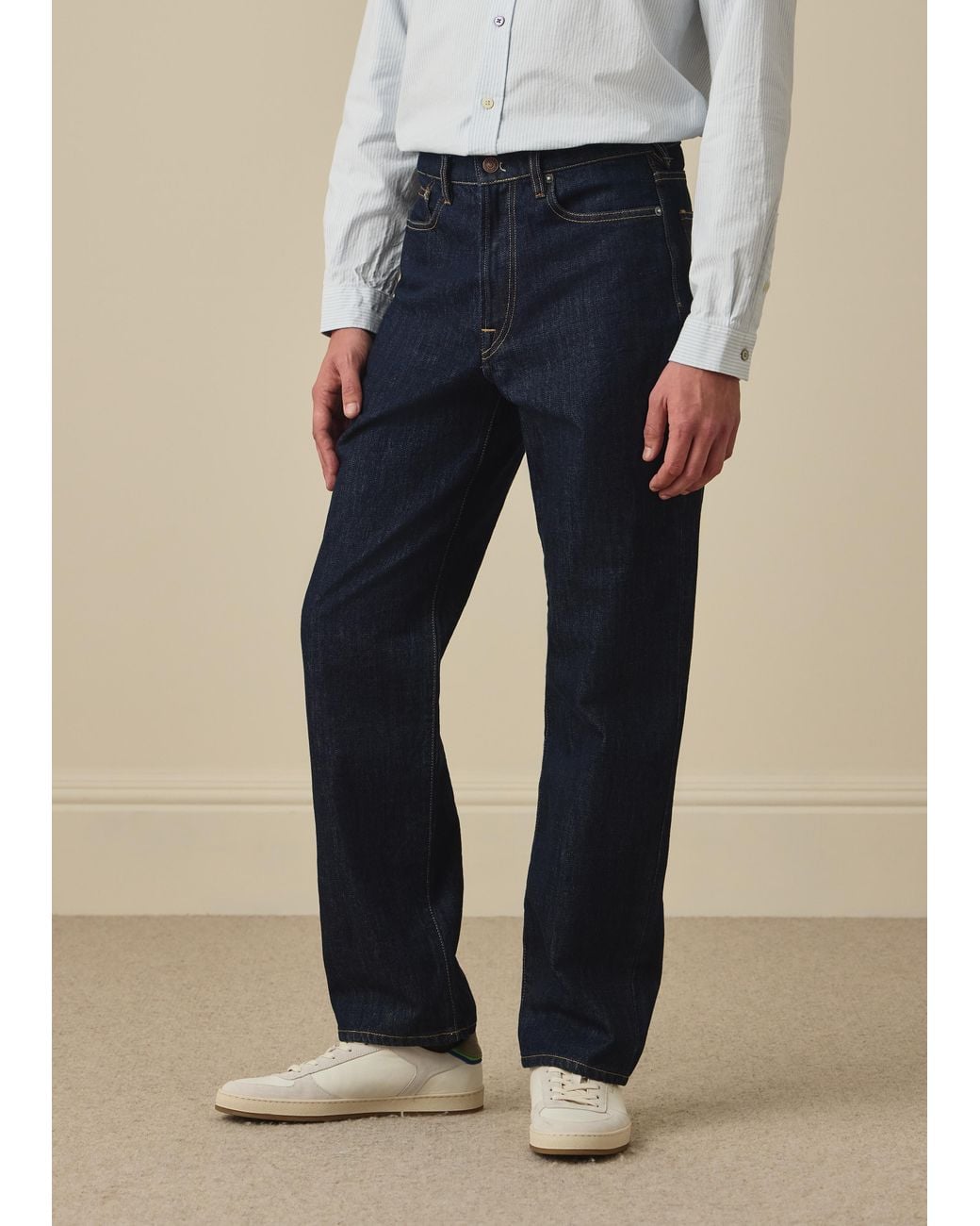 Paul Smith Blue Relaxed-Fit 'Organic Authentic Twill' Jeans for men