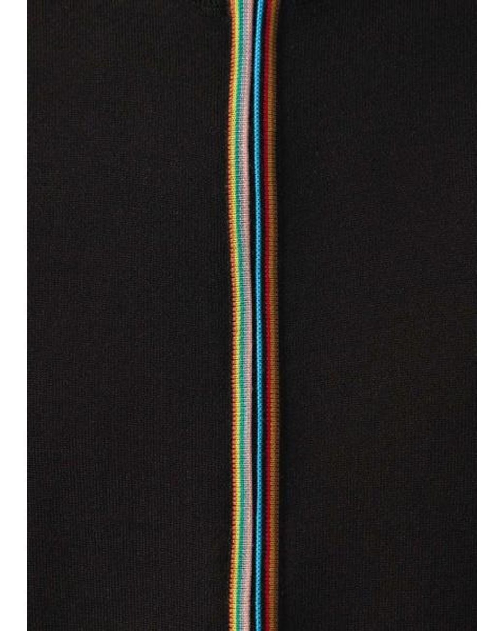 Paul Smith Natural Washable Merino Wool 'Signature Stripe' Zip Cardigan for men