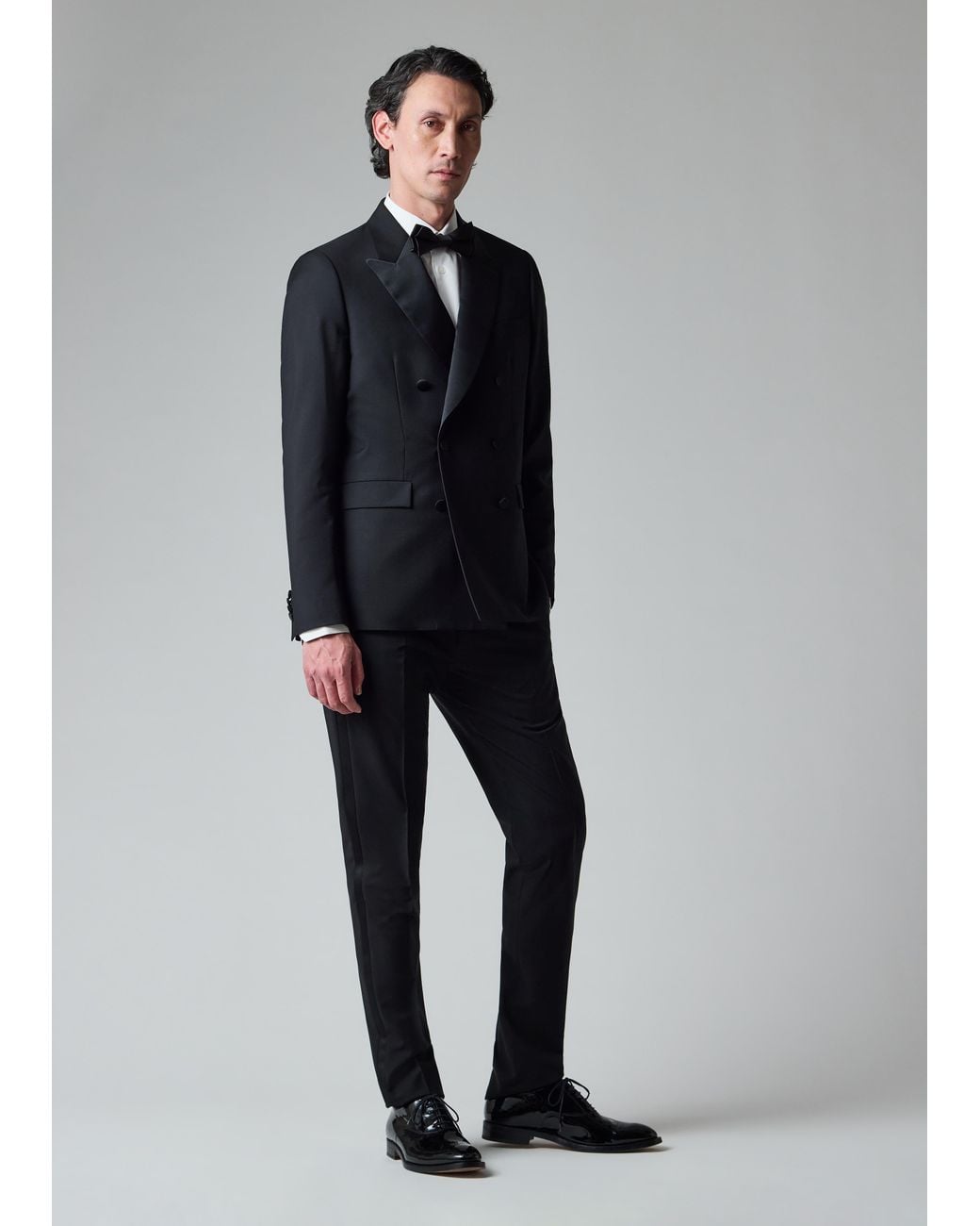 Paul Smith Blue Slim-Fit Wool-Mohair Evening Trousers for men