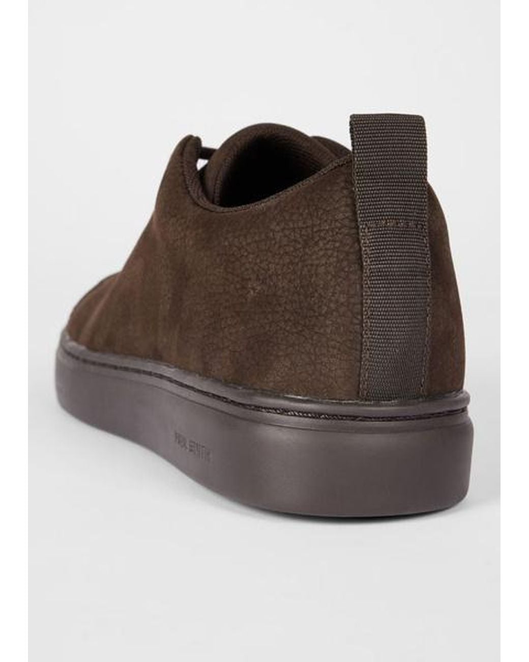 Paul Smith Brown Lee Logo Suede Trainers for men