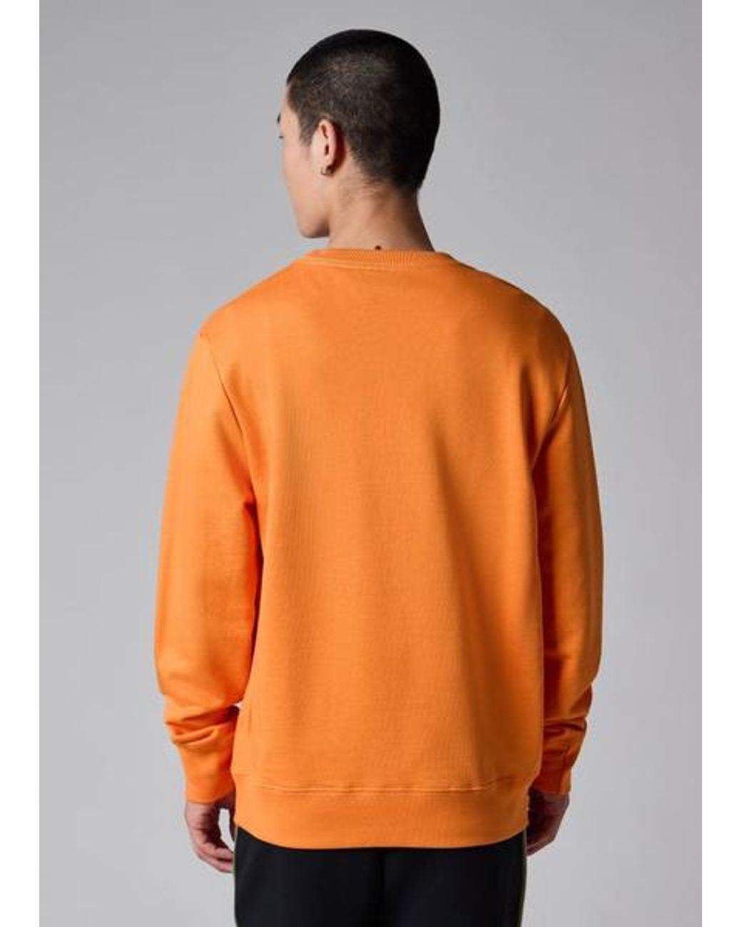 Paul Smith Orange Organic Cotton Zebra Logo Sweatshirt for men