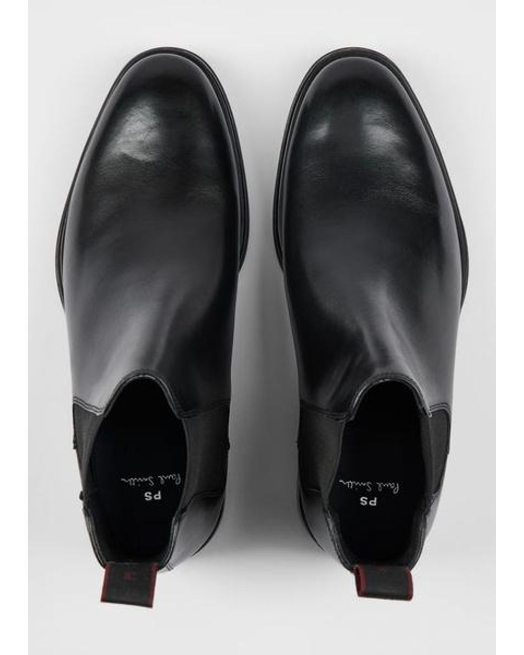 Paul Smith Black Leather 'Augustus' Boots for men