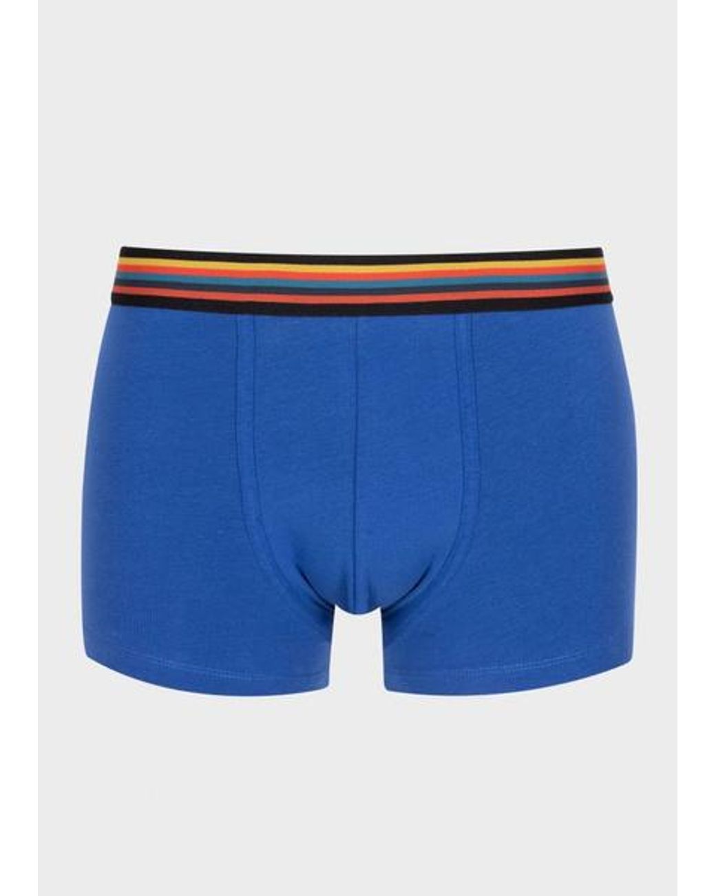 Paul Smith Blue Mixed Low-Rise 'Artist Stripe' Boxer Briefs Three Pack for men
