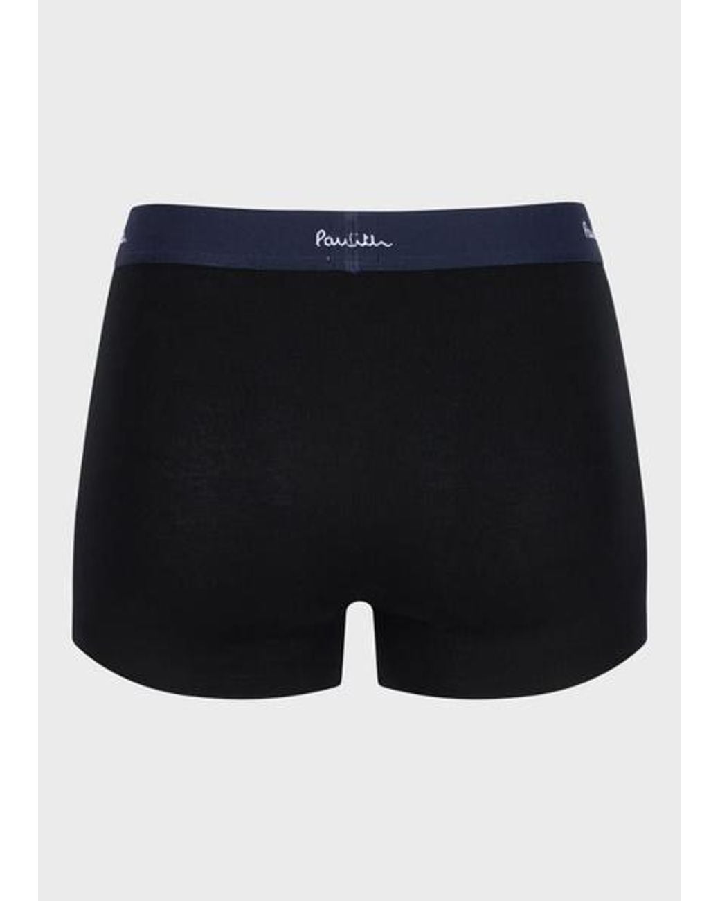 Paul Smith Blue Organic Cotton Patterned Mixed Boxer Briefs Seven Pack for men