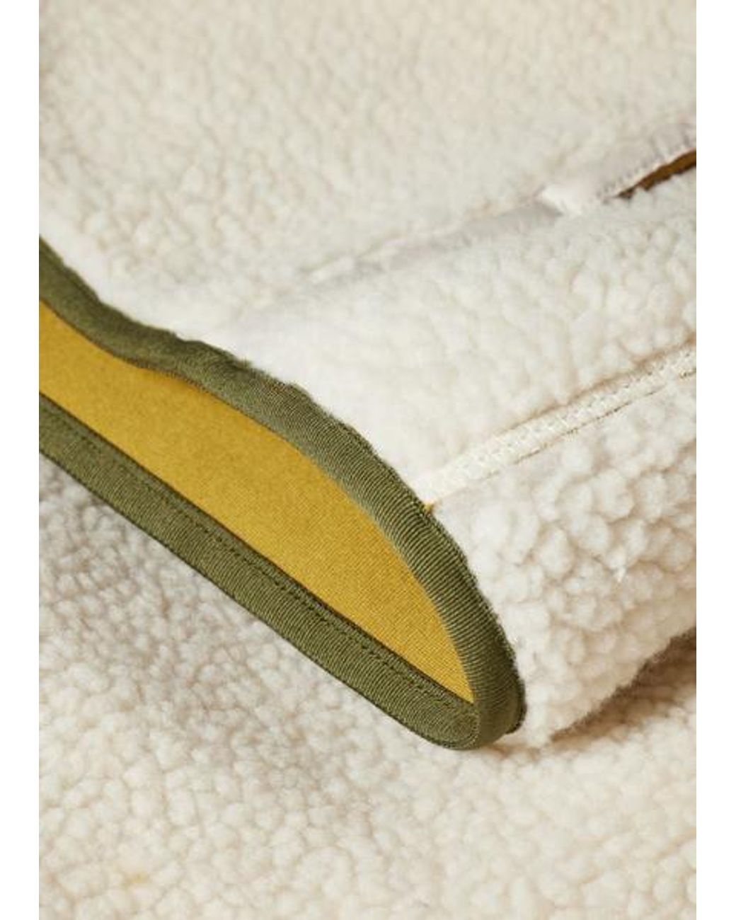 Paul Smith Natural Zip Sherpa Fleece Jacket for men