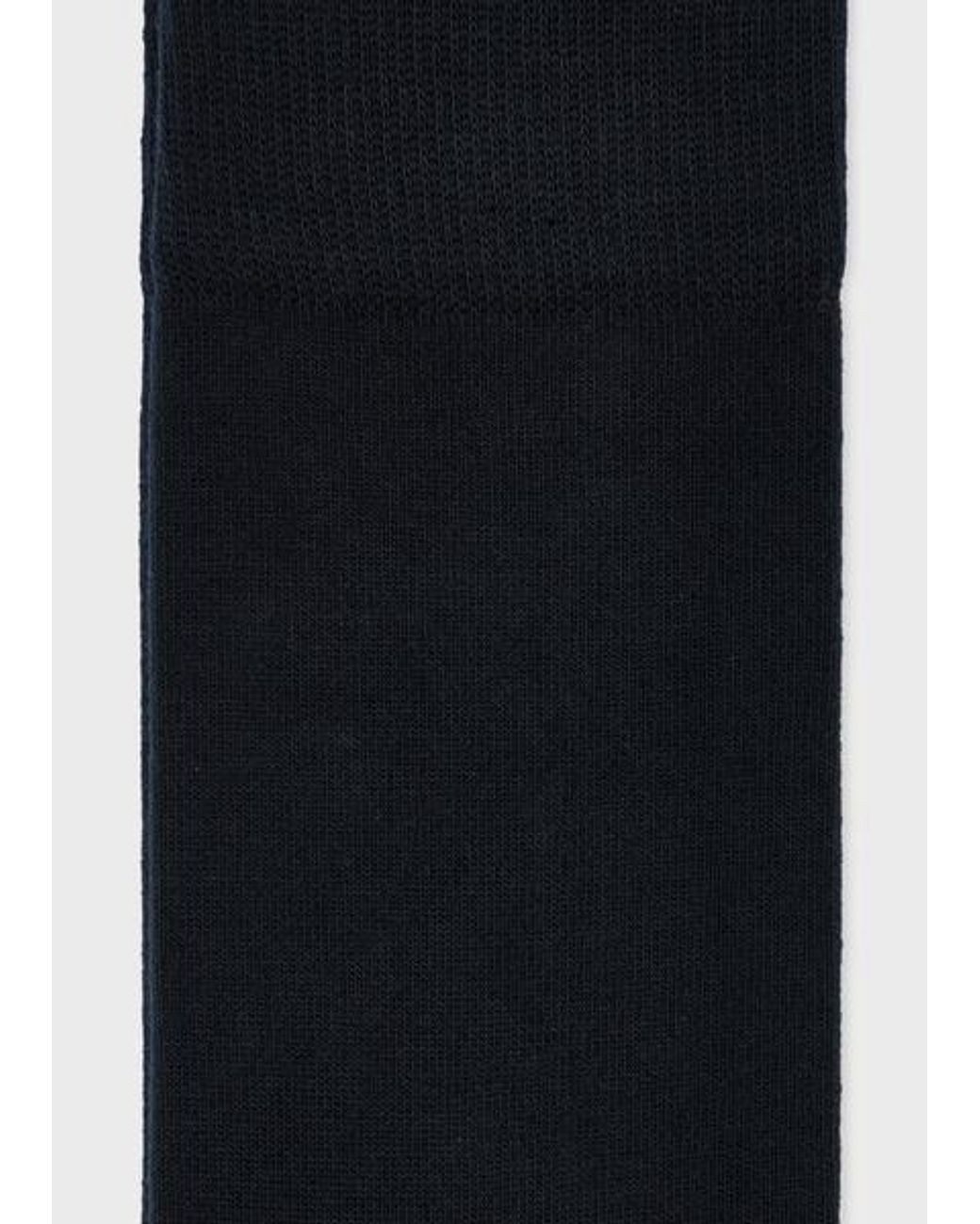 Paul Smith Black Contrast Toe Socks for men