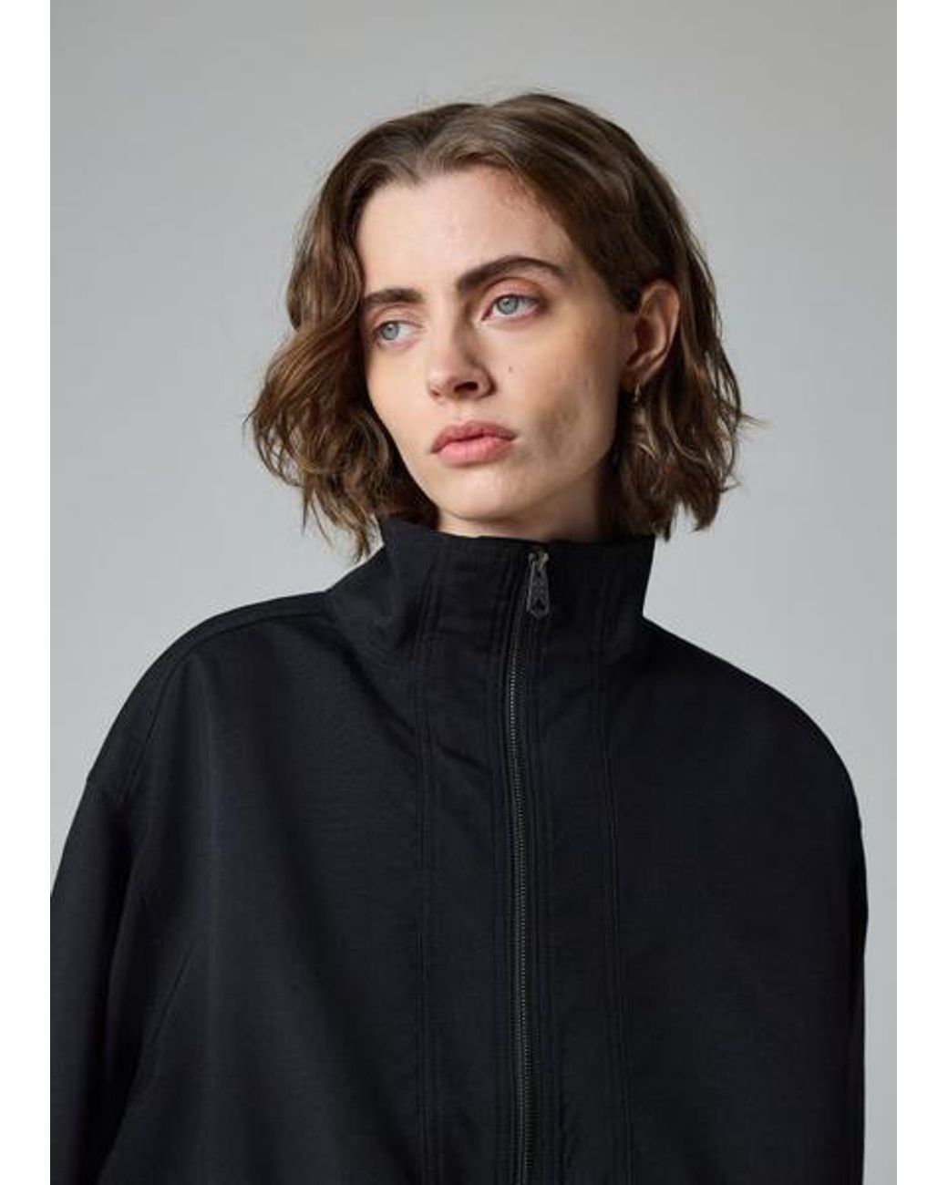 Paul Smith Black Hopsack Wool Bomber Jacket