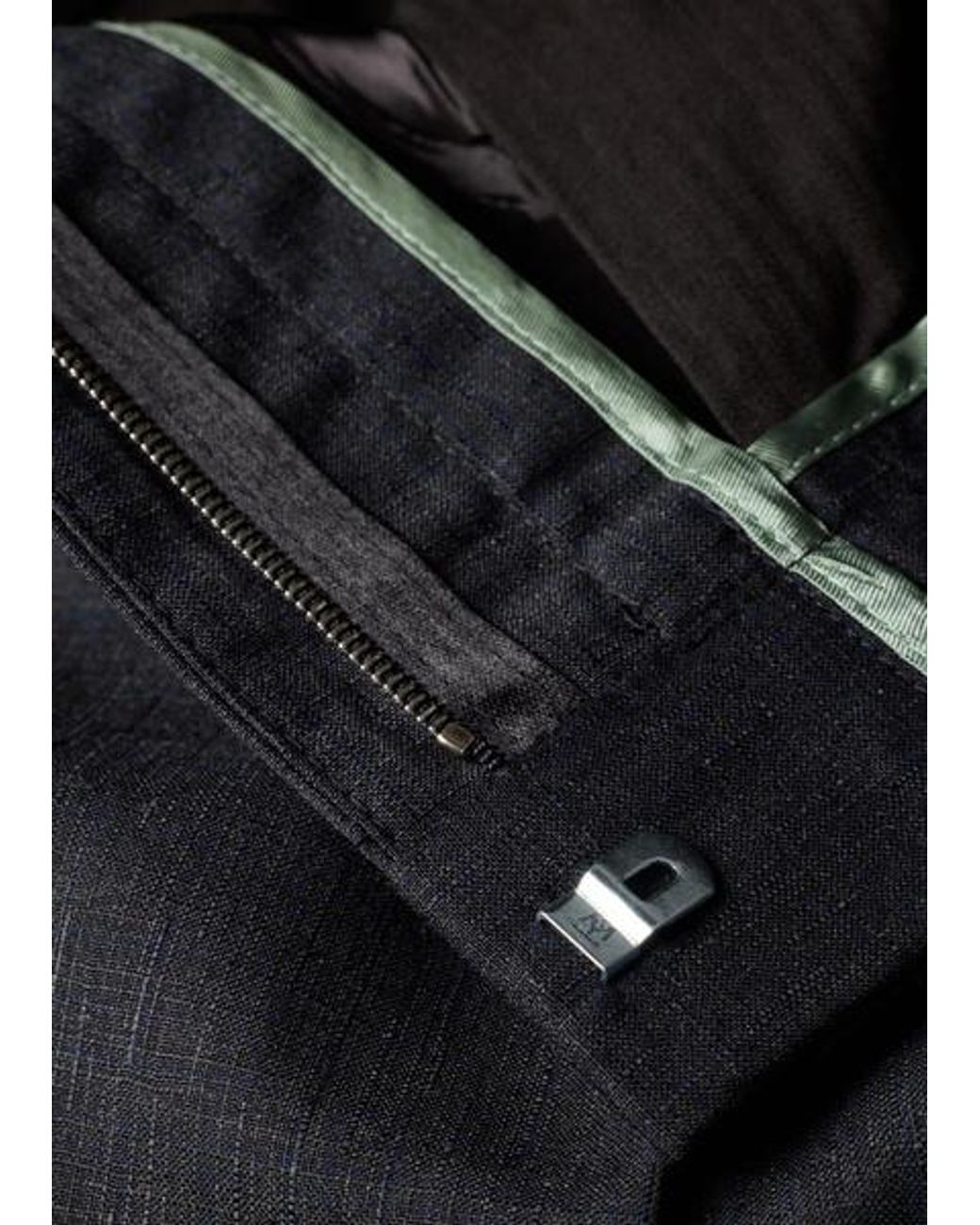 Paul Smith Blue Shadow Check Wool Trousers for men