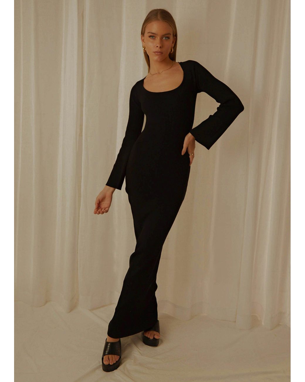 Peppermayo Tori Knit Maxi Dress in 