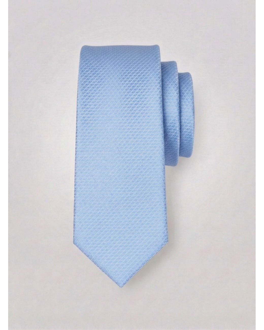 Perry Ellis White Solid Plain Weave Micro Slim Tie for men