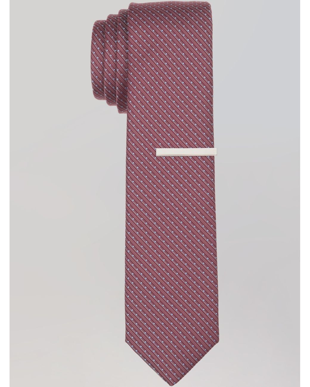 Perry Ellis Purple Culhalm Dot Tie for men