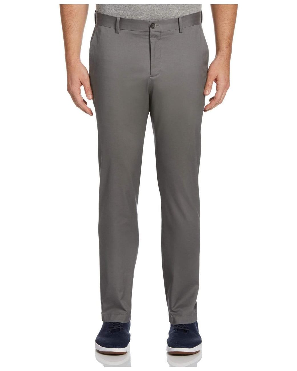 Perry Ellis Cotton Resist Spill Slim Fit Solid Stretch Chino Pant in