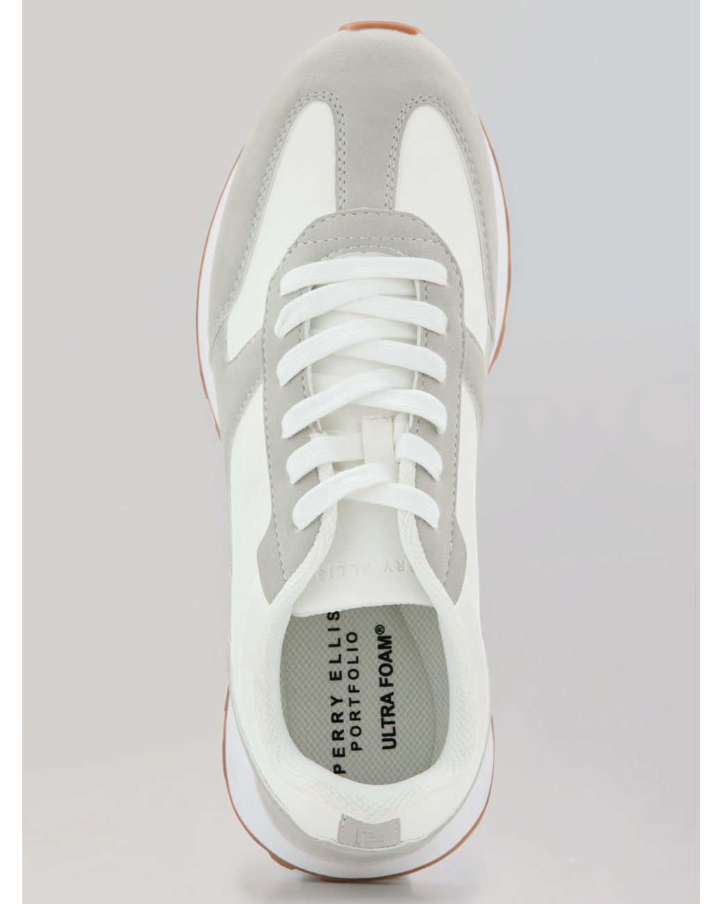 Perry Ellis White Stride Sneakers for men