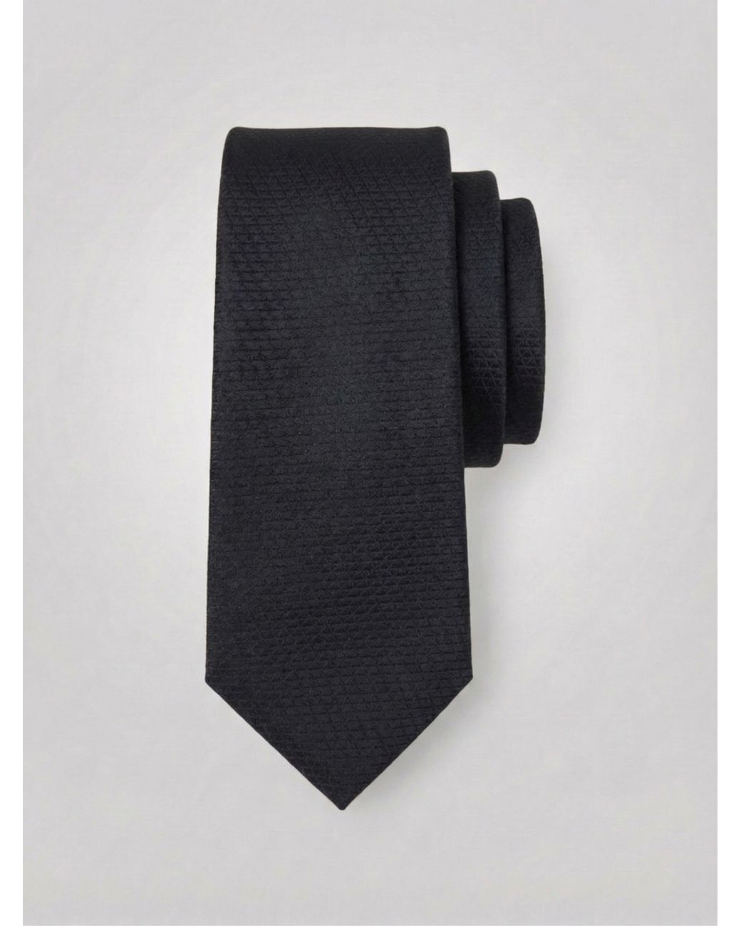 Perry Ellis White Solid Plain Weave Micro Slim Tie for men