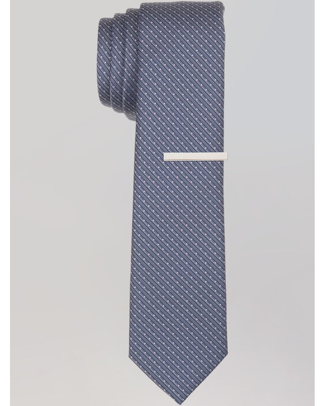 Perry Ellis Purple Culhalm Dot Tie for men