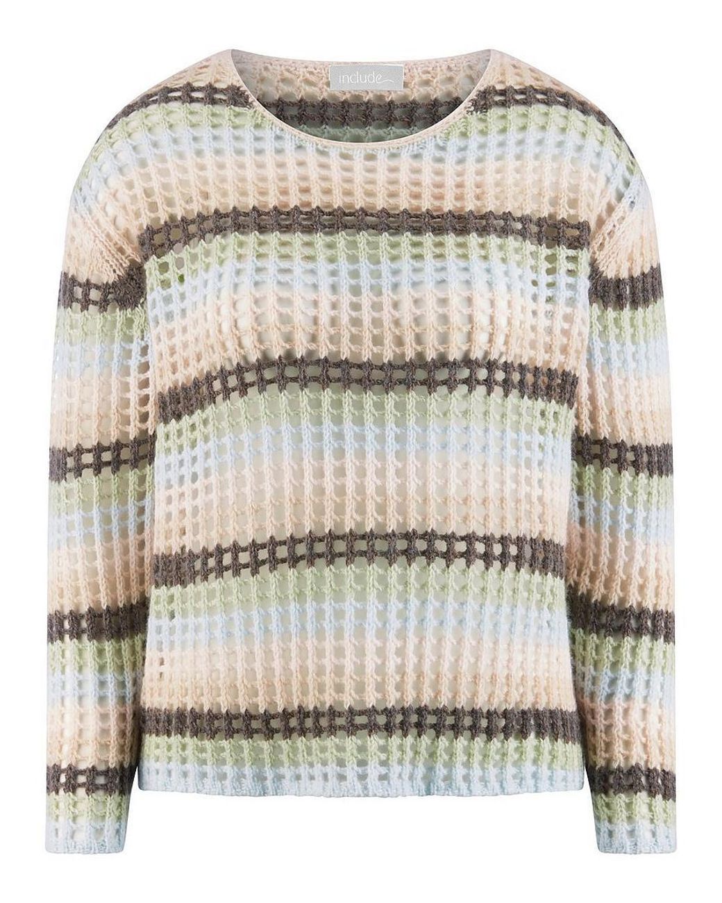 include Gray Rundhals-Pullover Kaschmir