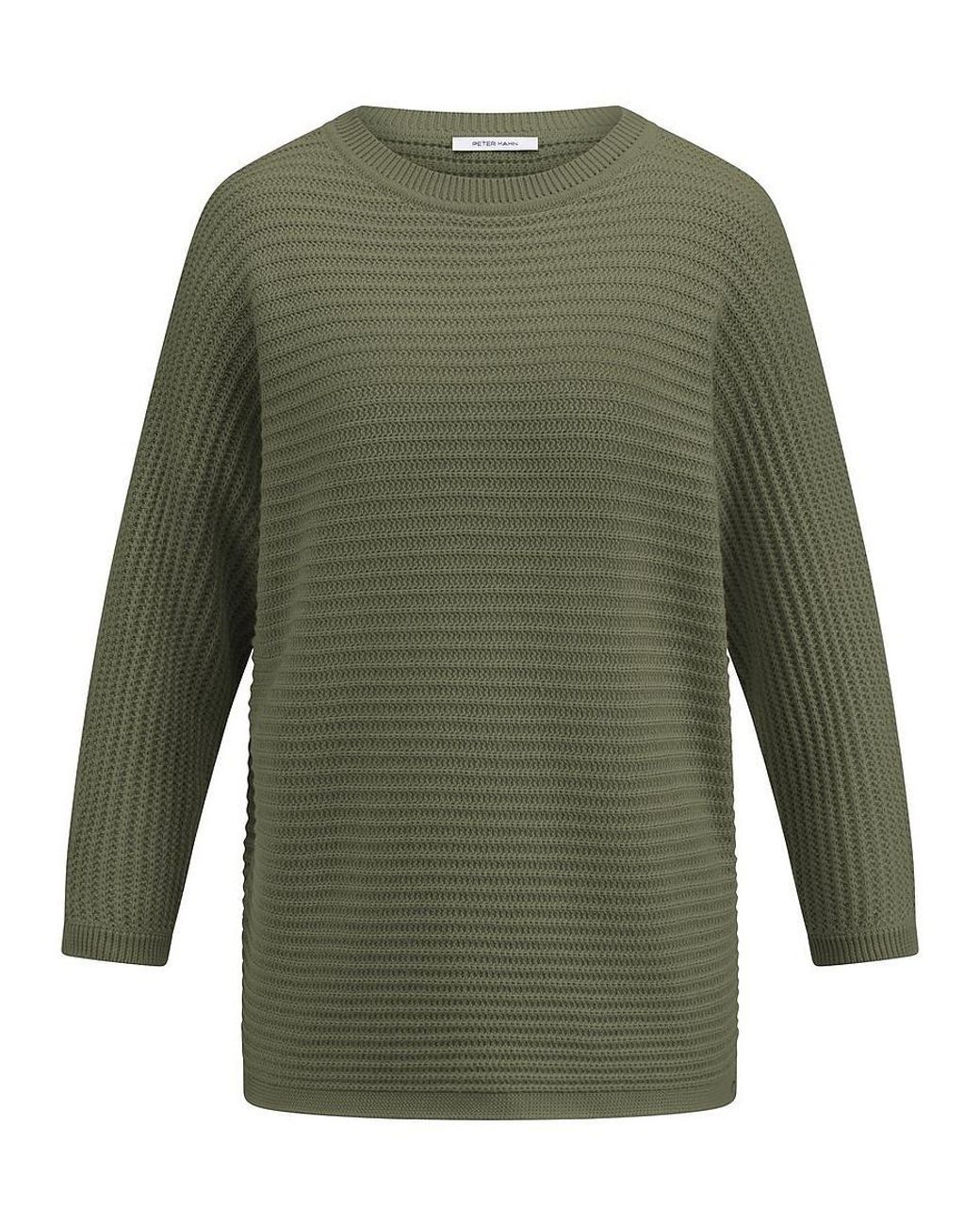Peter Hahn Green Pullover U-Boot-Ausschnitt