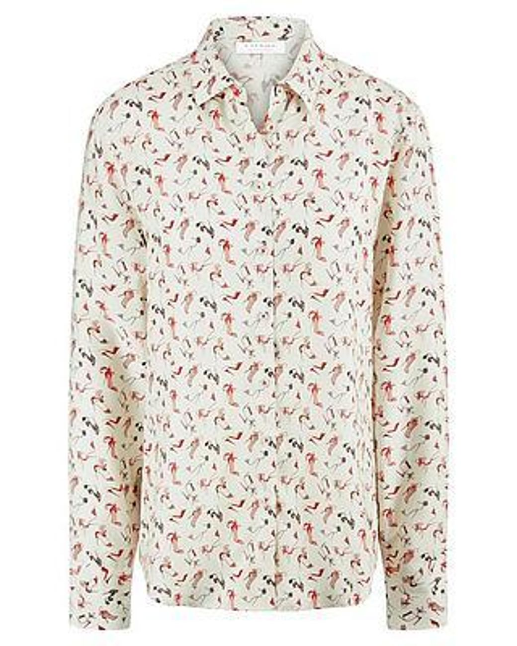 Eterna Blouse Lange Mouwen Van in het White