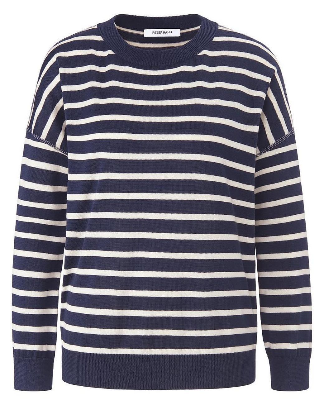 Peter Hahn Blue Rundhals-Pullover Aus 100% Supima-Baumwolle