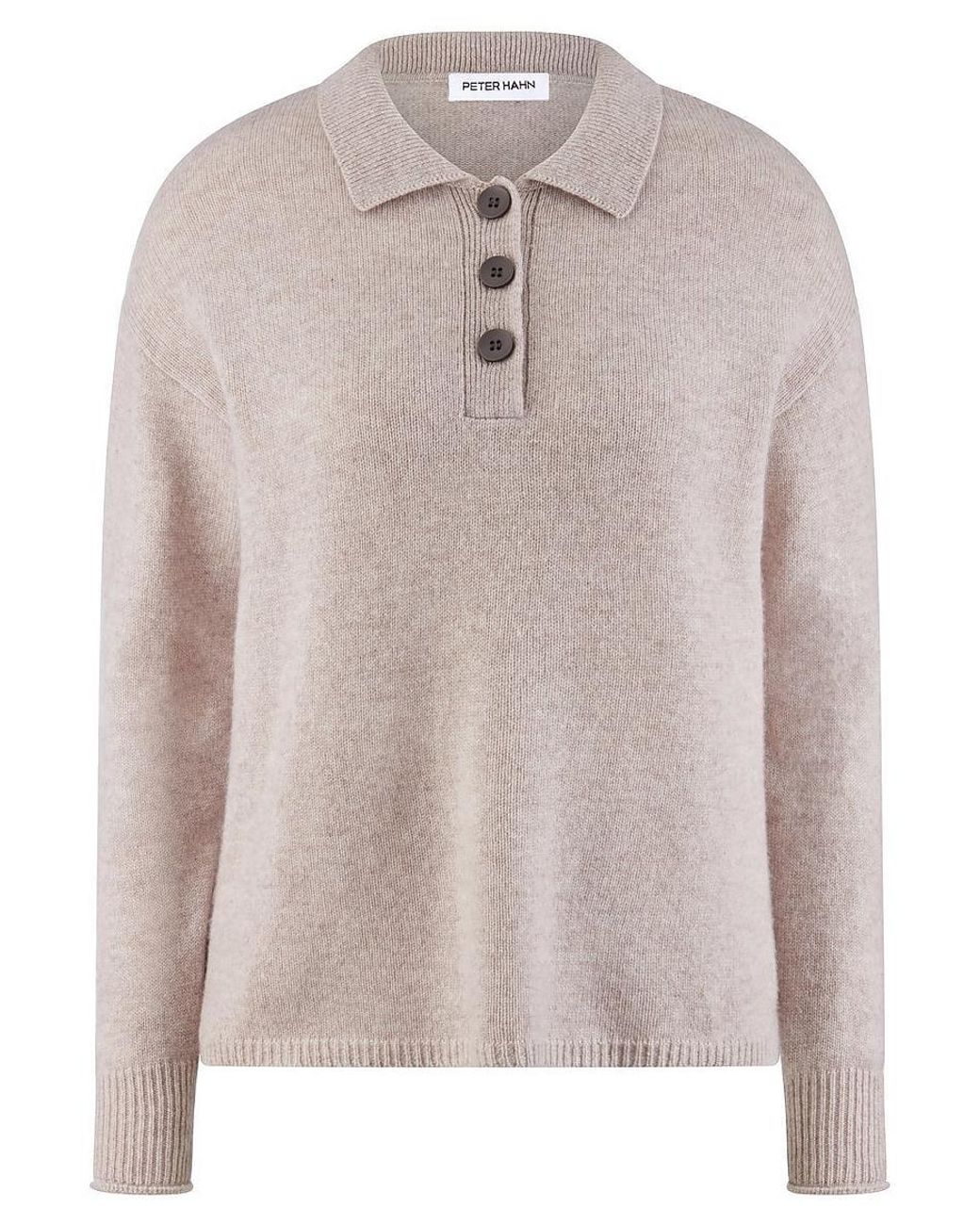 Peter Hahn Pink Polo-Pullover Kaschmir